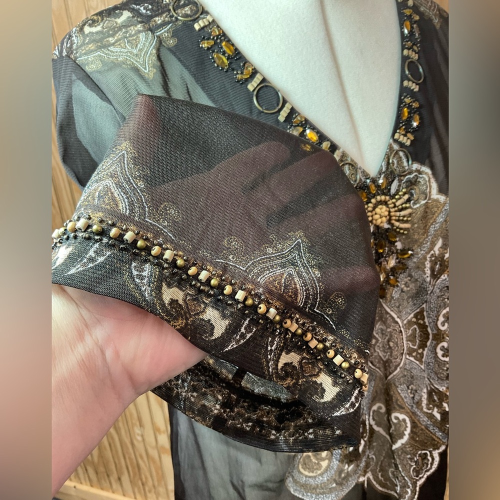 Chico's Embellished Blouse - Picture 3 of 5